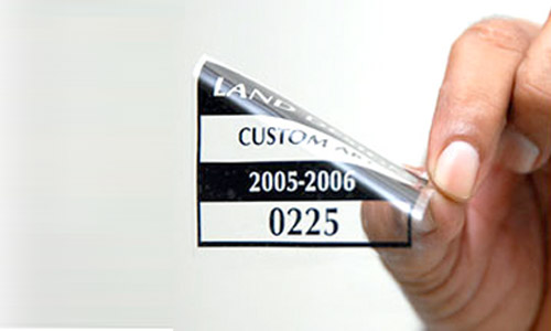 Removable Glass Labels Example Image 1